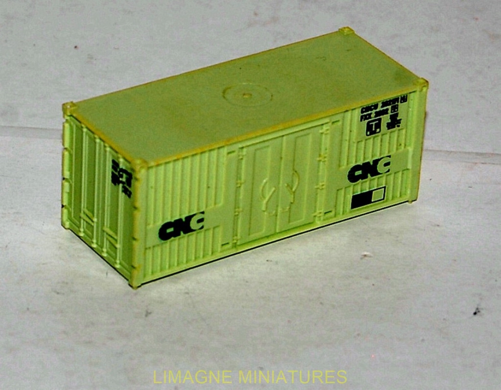 Wagon Jouef Porte-conteneur N°666600 + Caisse CNC - Ho - Neuf Sous Boîte